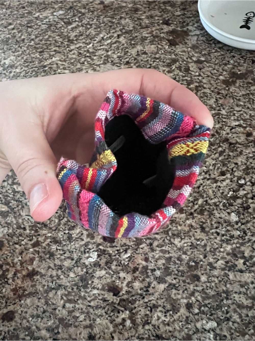 Multi-Color Striped Pouch - Picture 2 of 2